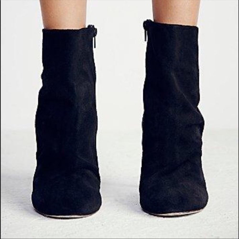 Suede Free People booties